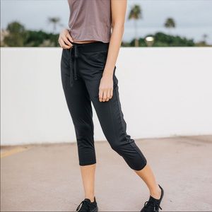 Senita Athletics black street joggers